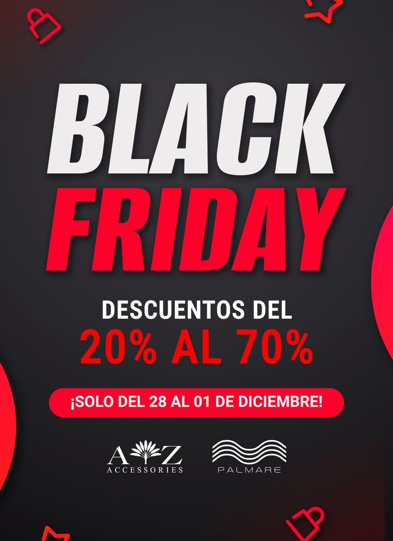 Black Friday impreso, del 28 de noviembre al 1 de diciembre: descuentos del 20% al 70%, firmado por las dos marcas.