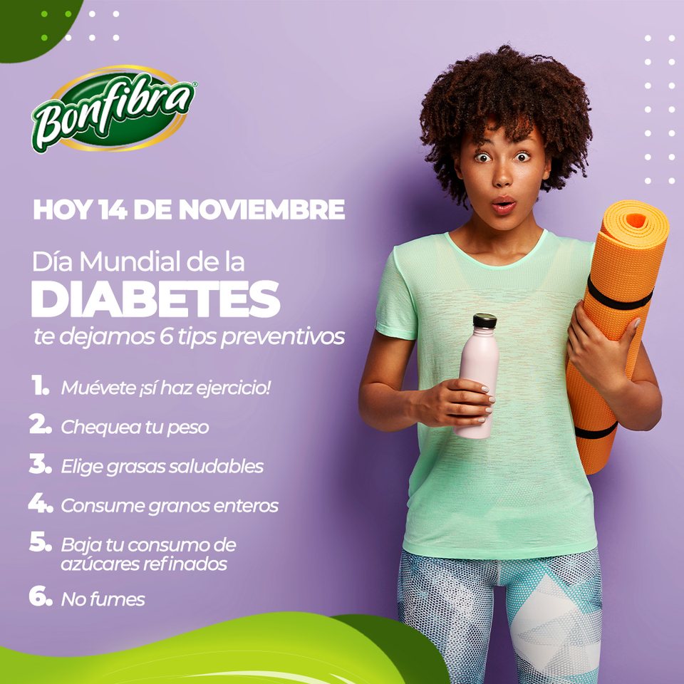 Día mundial de la diabetes, seis tips preventivos, 14 nov 2022