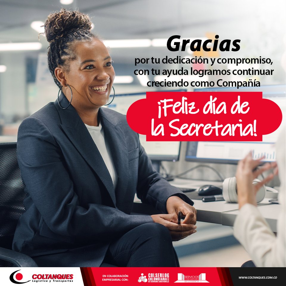 Gracias por la dedicación y el compromiso, feliz día de la secretaria