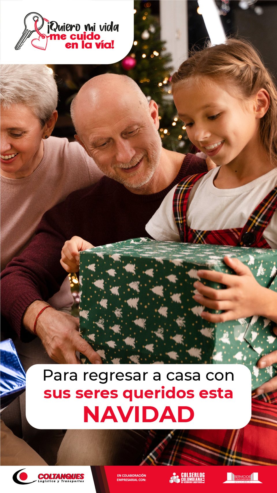 Navidad en 9:16: el bloque de texto se parte en dos sobre la escena