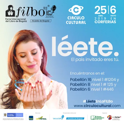 Pieza de la campaña de FILBo para Círculo Cultural