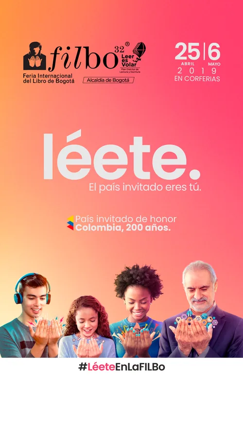 Adaptación de la campaña de FILBo a formato historia vertical