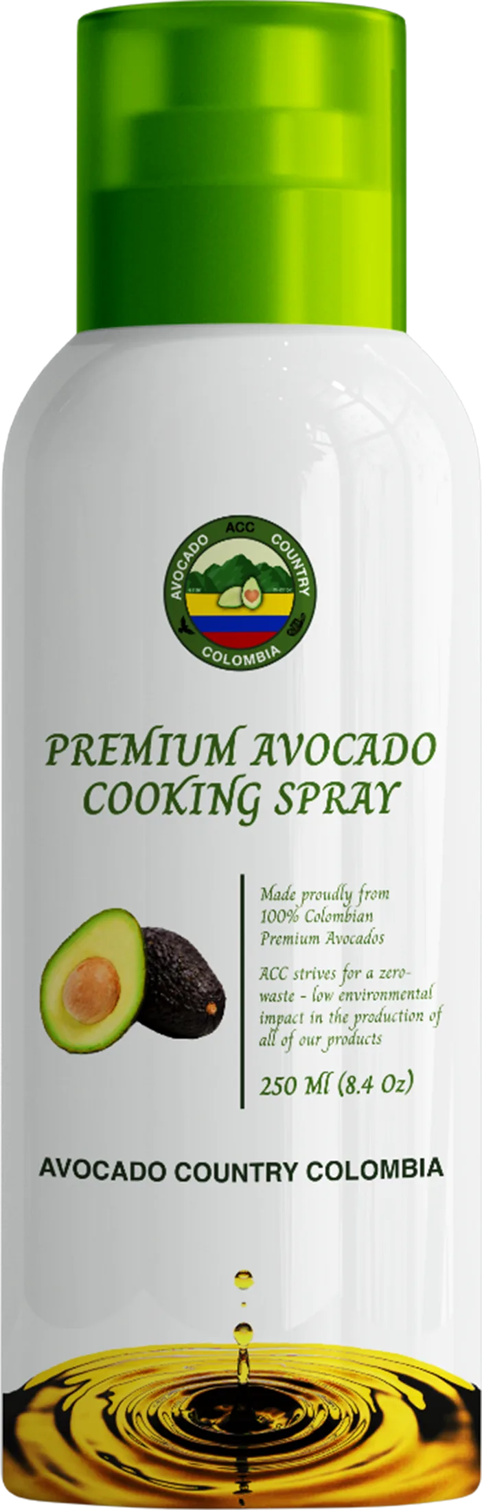 Aceite de aguacate en aerosol de 250 ml.
