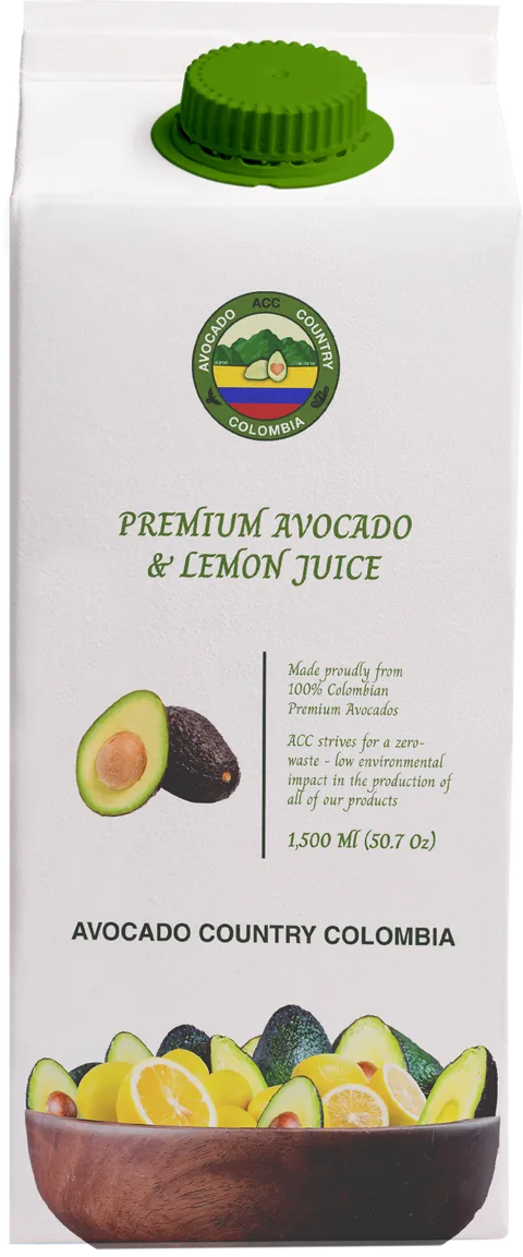 Jugo de aguacate y limón de 1.500 ml.