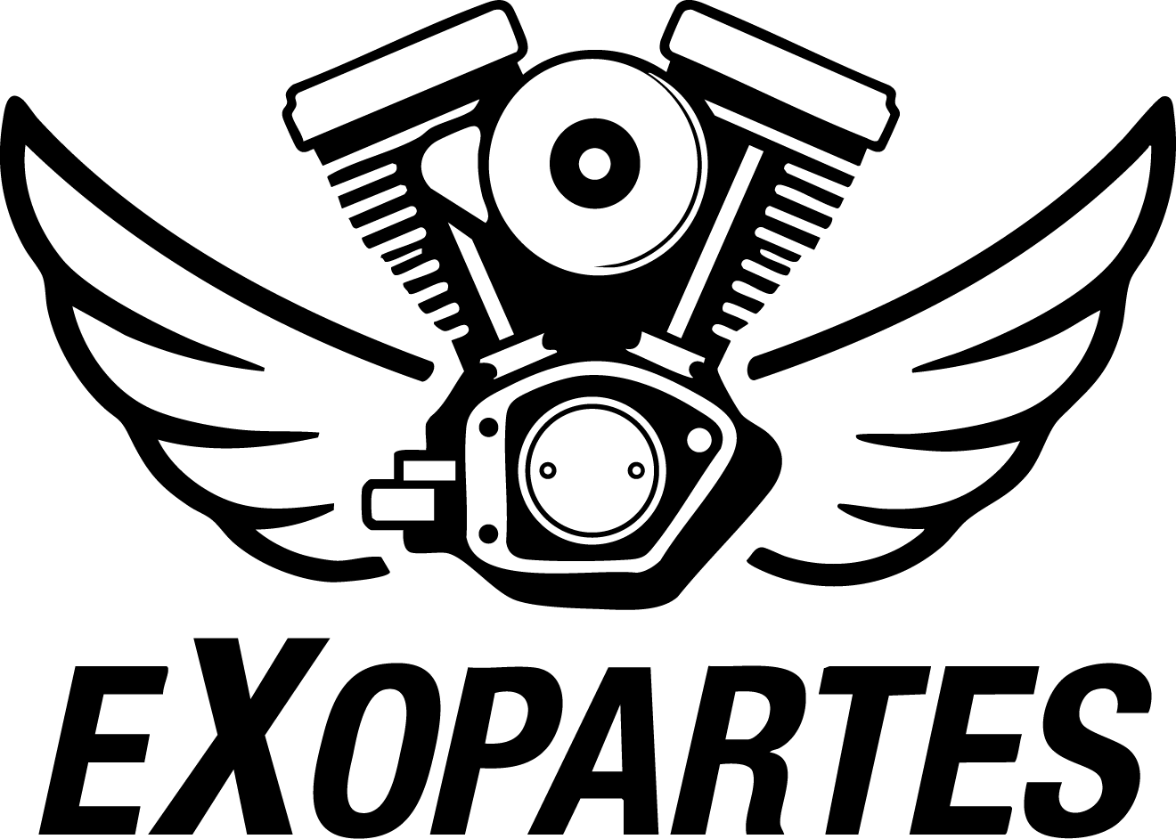 Logo vertical en una tinta