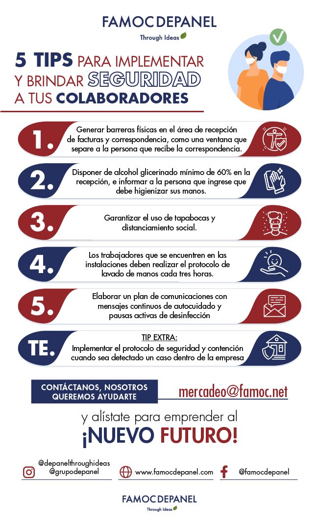 Cinco tips para implementar un protocolo de bioseguridad en la empresa, 2021