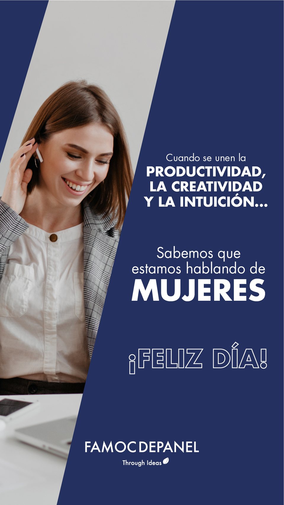 Día de la mujer en 9:16: el retrato se reencuadra y el bloque de texto se parte en dos
