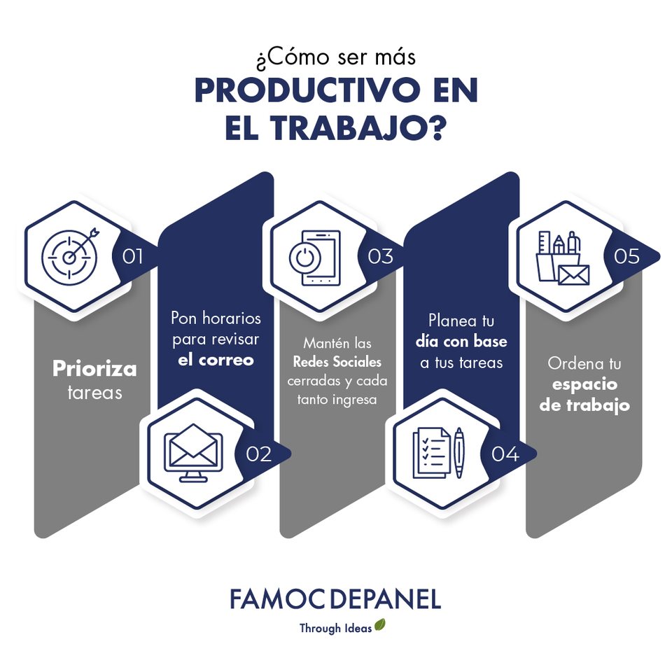 Cómo ser más productivo en el trabajo, en cinco recomendaciones