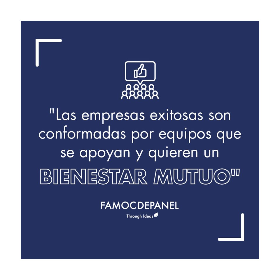 Las empresas exitosas son conformadas por equipos que se apoyan y quieren un bienestar mutuo