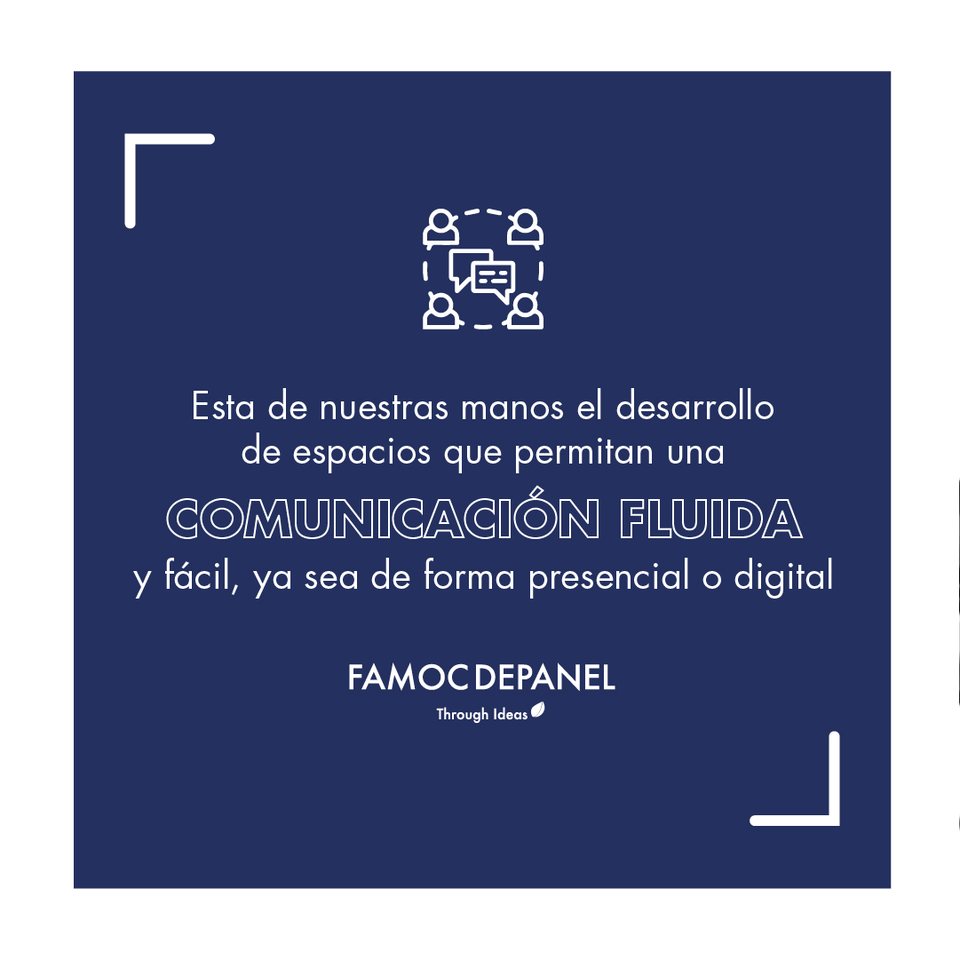 Desarrollo de espacios que permiten una comunicación fluida y fácil, presencial o digital