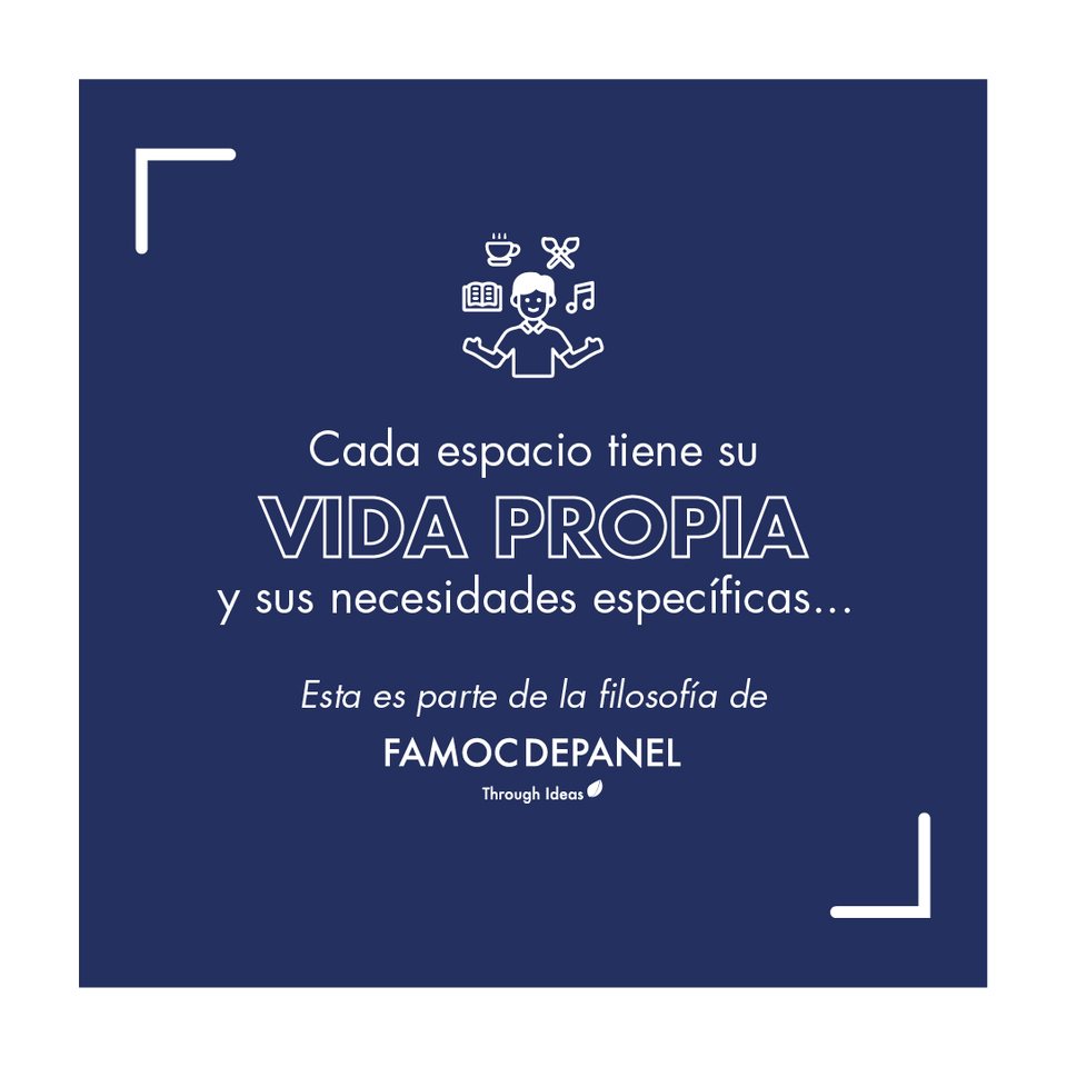 Cada espacio tiene su vida propia y sus necesidades específicas
