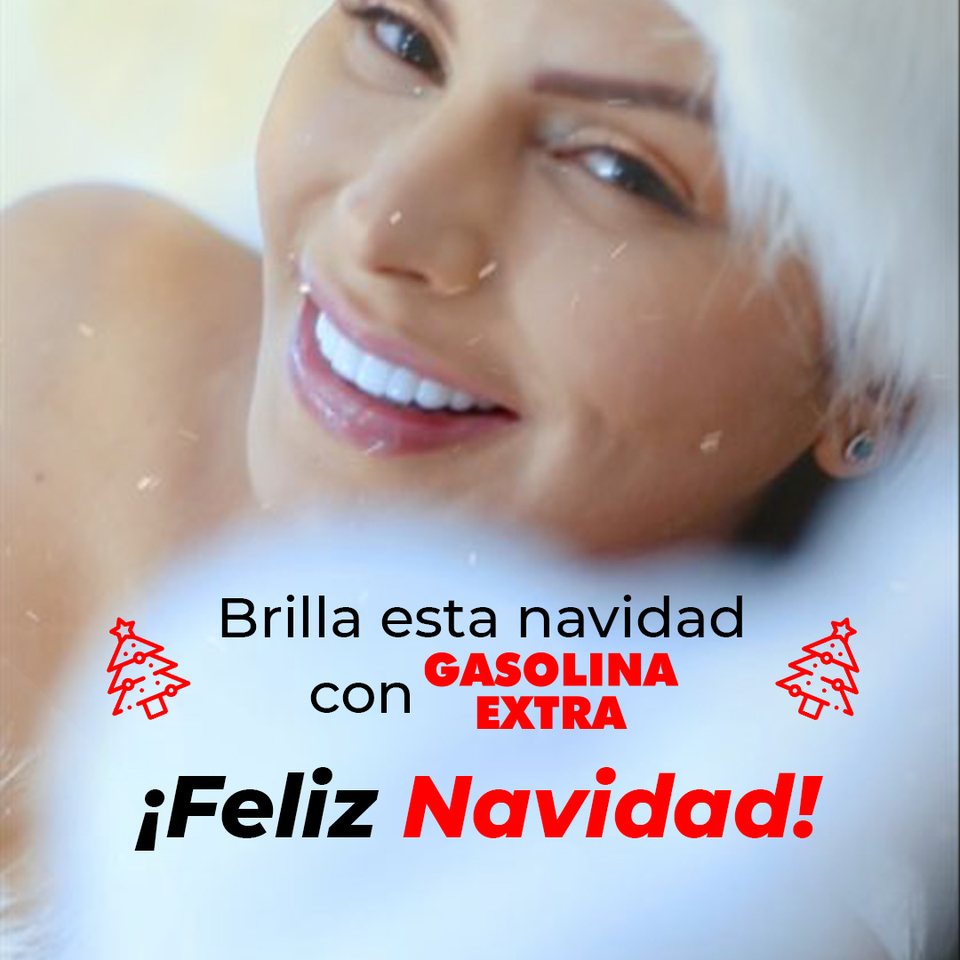Brilla esta navidad con la marca: el logotipo va dentro de la frase, así que la línea se vuelve a componer al cambiarlo