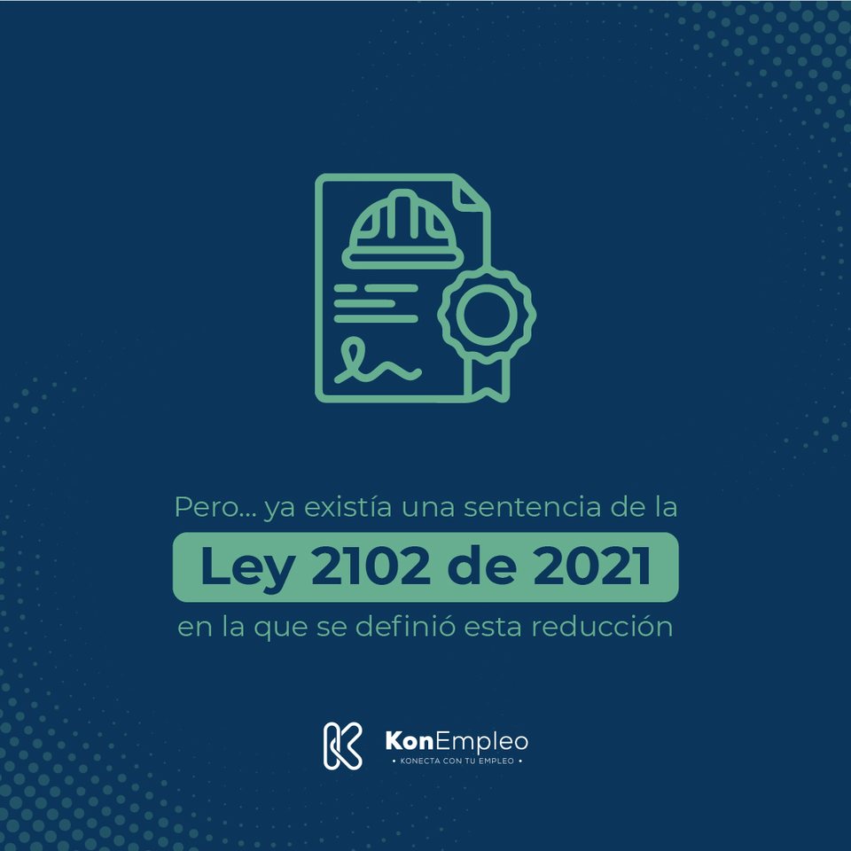 La reducción de la jornada laboral, explicada con la Ley 2102 · 21 abr 2023