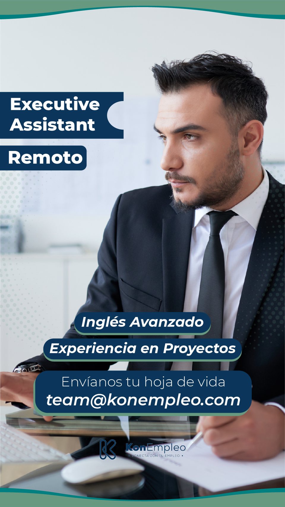 Executive Assistant · remoto · inglés avanzado, experiencia en proyectos