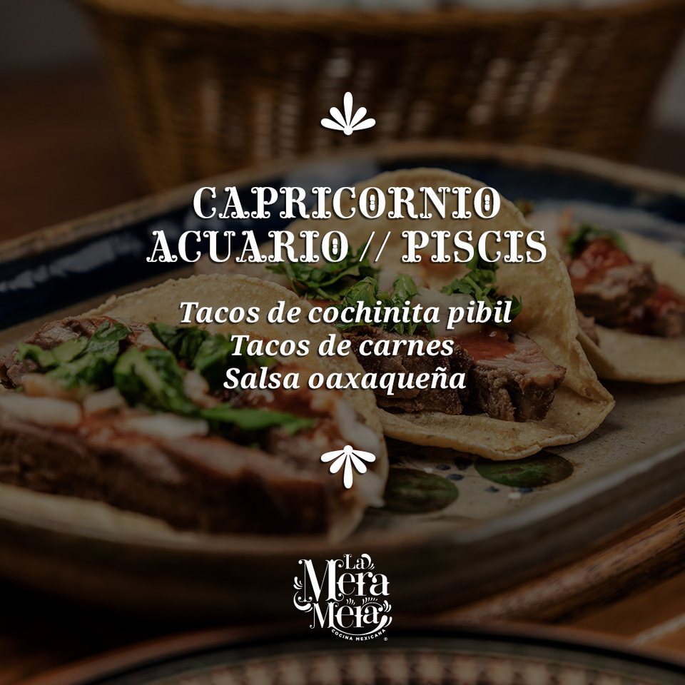 Comida mexicana según tu signo zodiacal: Capricornio y Piscis piden tacos de cochinita pibil