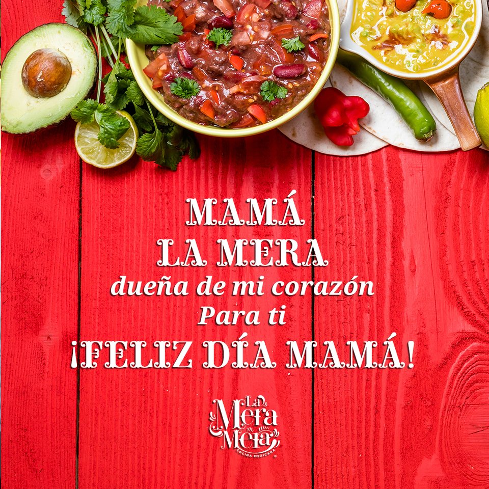 «Mamá la mera, dueña de mi corazón. Para ti, feliz día mamá»